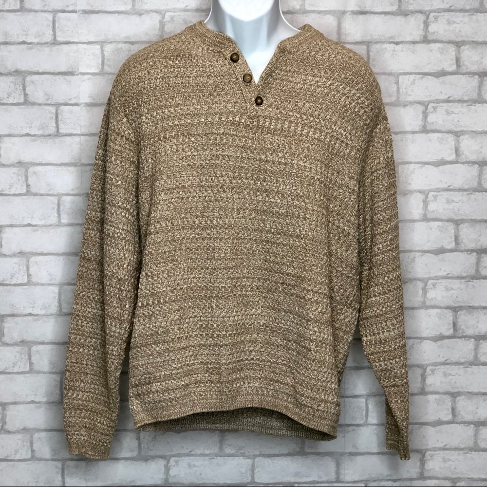 Oscar de la Renta BEAUTIFUL 3 Button Sweater (L)
